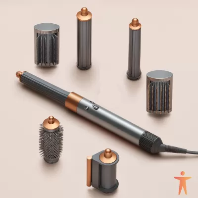 Фен-стайлер Dyson Airwrap Complete Long HS05 Nickel/Copper (никель/медь) Вилка США